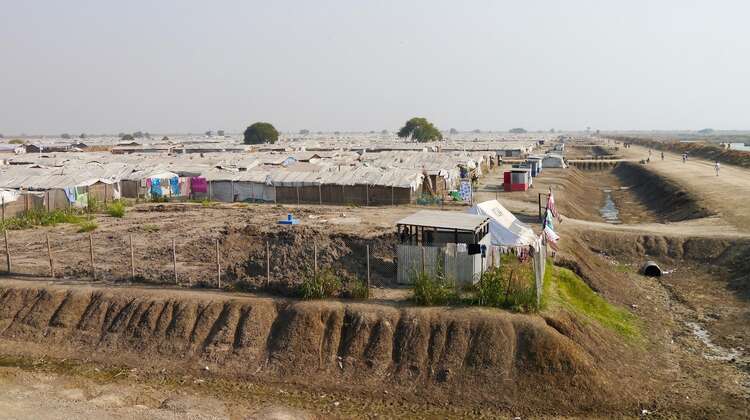 Container-Unterkünfte im Flüchtlingscamp Bentiu.