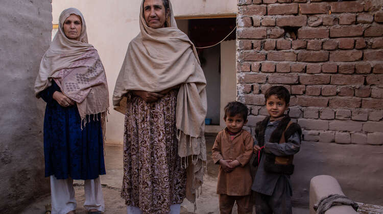 Eine Familie in Afghanistan.