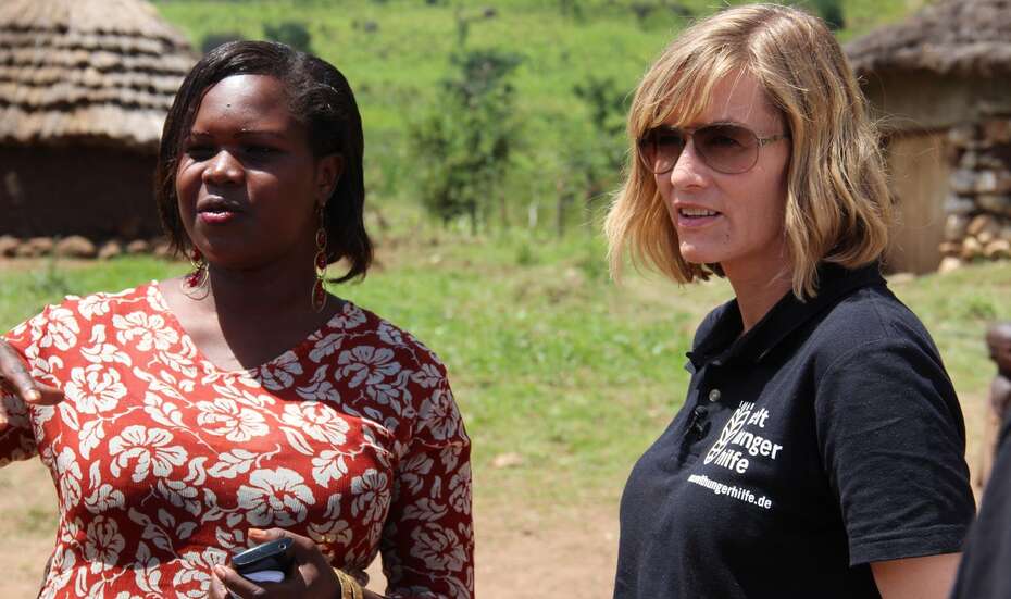 Gesine Cukrowski in Uganda