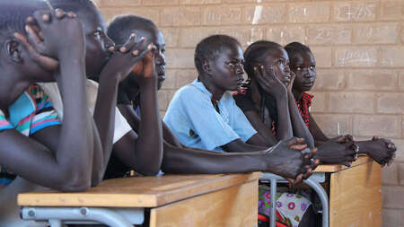 Schüler im Südsudan. 