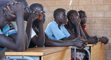 Schüler im Südsudan. 