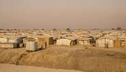 Notunterkünfte im Flüchtlingscamp in Bentiu, Südsudan
