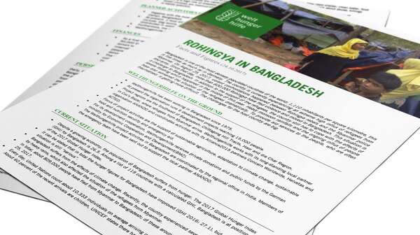 Deckblatt: Faktenblatt - Rohingya in Bangladesch.