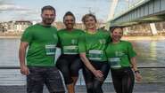 Die Botschafter der #ZeroHungerRun Challenge 2022 an Rhein.