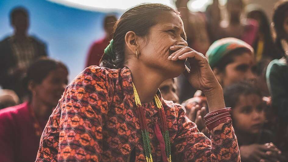 Sangita Pandey bei einer landwirtschaftlichen Schulung, Nepal.