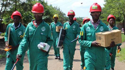 Studenten der Green Colleges in Uganda, 2020