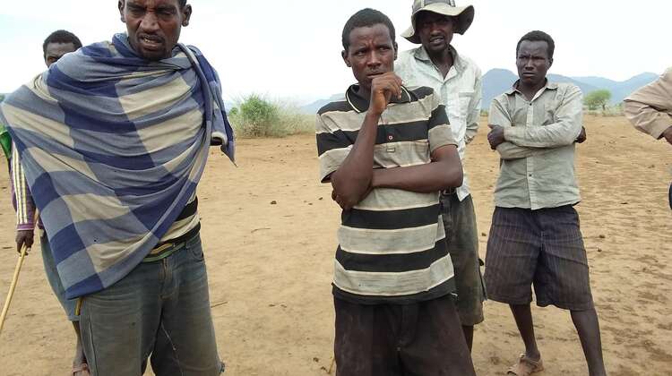 Eine Gruppe äthiopischer Männer.