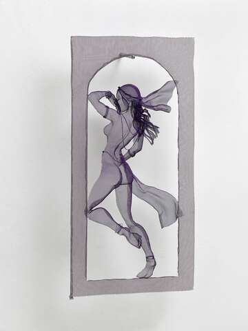 Metalldrahtgewebe und Acrylrahmen von José Gonzalo Herrera: Tausendundeine Nacht, 2015