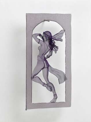 Metalldrahtgewebe und Acrylrahmen von José Gonzalo Herrera: Tausendundeine Nacht, 2015