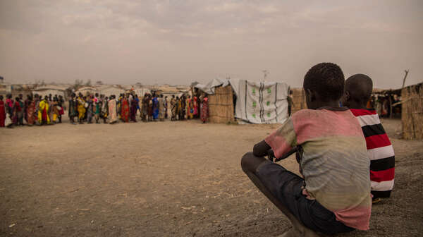 Ankunft der Schutzsuchenden im Flüchtlingscamp Bentiu, Südsudan.