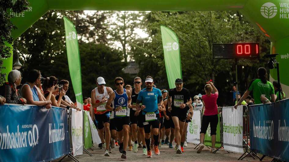 Spitzengruppe der Läufer