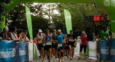 Spitzengruppe der Läufer