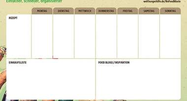 Teaser: Speiseplan gegen Lebensmittelverschwendung