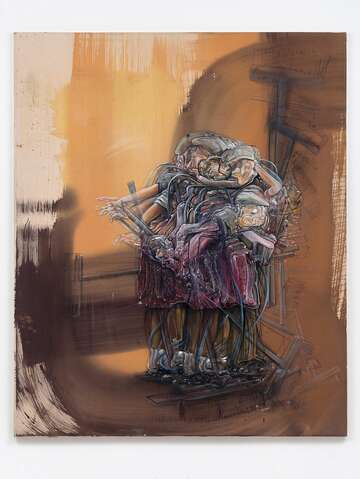 Acryl und Öl auf Leinwand plus Augmented Reality App von Pascal Sender: CLEAN1, 2018