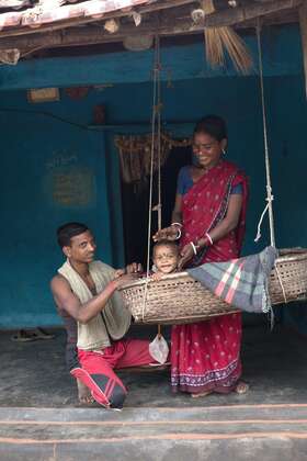 Mutter mit ihren Kindern