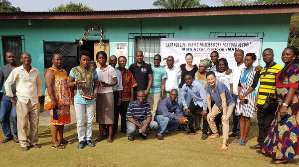 Workshop des "Land for Life" Projekts 2018 in Sierra Leone