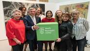 Sabine Langen-Crasemann, Inhaberin Langen-Foundation, Prinzessin Johanna von Coburg, Hajo Riesenbeck, Sprecher des Freundeskreis Düsseldorf der Welthungerhilfe, Karla Zerressen, Geschäftsführung Langen-Foundation, Dr. Susanne Gaensheimer, Künstlerische Direktorin der Kunstsammlung Nordrhein-Westfalen, Leoni Spiekermann, Veranstalterin und Geschäftsführerin ARTGATE Consulting, Caroline Lang, Auktionatorin und Chairman Sotheby’s Schweiz, Gesine Cukrowski, Schauspielerin und Kuratoriumsmitglied Welthungerhilfe