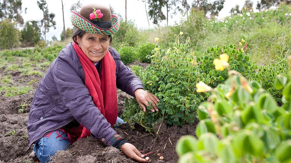 Die Gründerin Marcela Machaca Mendieta der Welthungerhilfe-Partnerorganisation