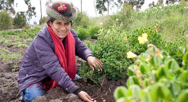Die Gründerin Marcela Machaca Mendieta der Welthungerhilfe-Partnerorganisation