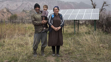 Familienportrait der Familie Ramanov