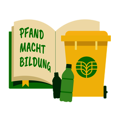 Logo: Pfand macht Bildung – Aktion an Schulen 