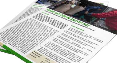 Cover des Faktenblatts der Welthungerhilfe zur Nothilfe für die Ukraine