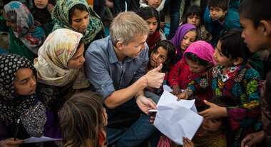 Till Wahnbaeck auf Projektbesuch in der afghanischen Hauptstadt Kabul.