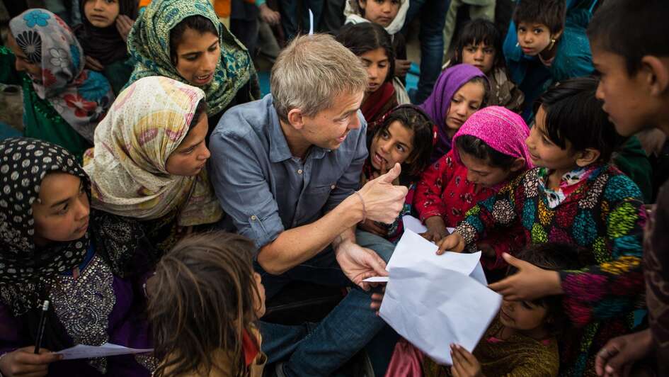 Till Wahnbaeck auf Projektbesuch in der afghanischen Hauptstadt Kabul.