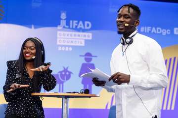 Podiumsdiskussion bei der FAO, Rom 2020. 