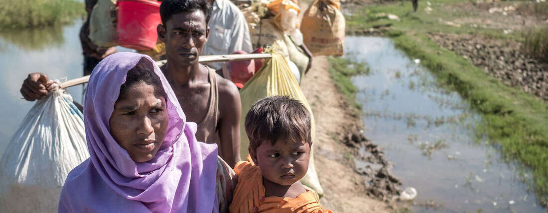 Flüchtlinge der Rohingya in Cox's Bazar, Bangladesch, 2018.