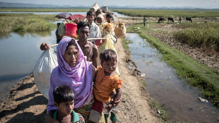 Flüchtlinge der Rohingya in Cox's Bazar, Bangladesch, 2018.