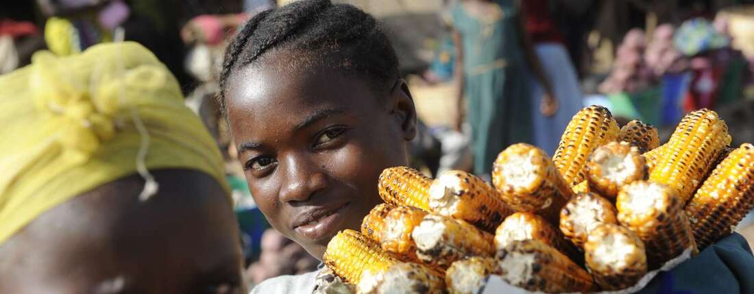 Sierra Leone Marktszene Sierra Leone market scene