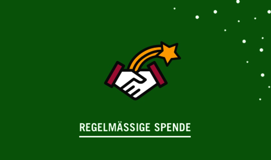 Grafik: Spenden zu Weihnachten - Regelmäßige Spende