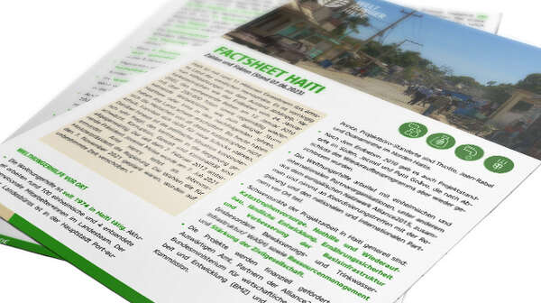 Teaserbild des Factsheets zum Erdbeben in Haiti, 2021.