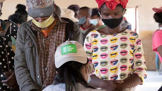 Lebensmittelverteilung in Madagaskar, 2021.