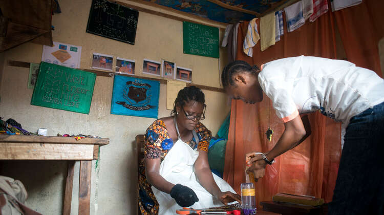 Produktionsarbeiten in Sierra Leone.