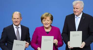 Unterzeichnung Koalitionsvertrag