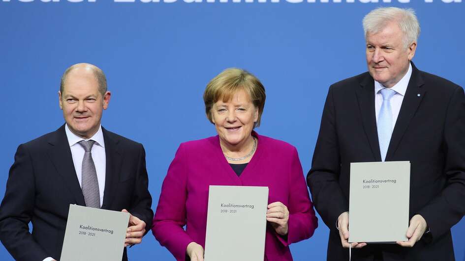 Unterzeichnung Koalitionsvertrag