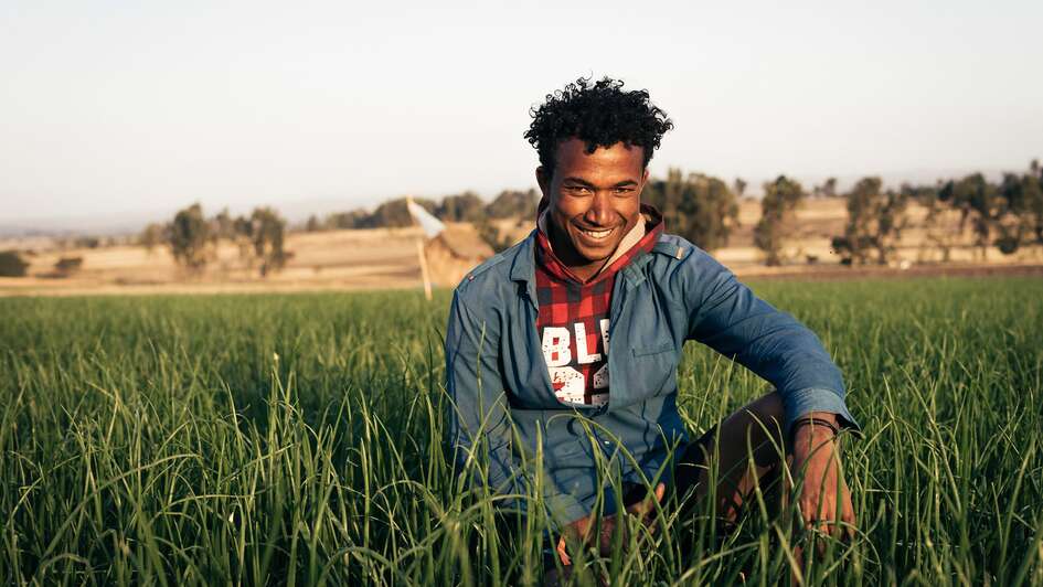 Feldarbeiter in Sodo, Äthiopien