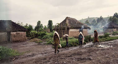 Straßenszene in Nord-Kivu, DR Kongo