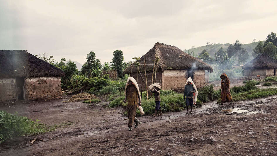 Straßenszene in Nord-Kivu, DR Kongo
