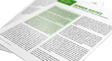 Title page of the Position Paper Rural Development: Gender Justice