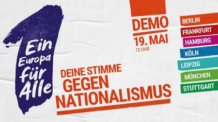 Logo der Demonstration: Ein Europa für alle.