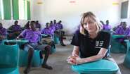 Gesine Cukrowski in Uganda