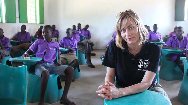 Gesine Cukrowski in Uganda