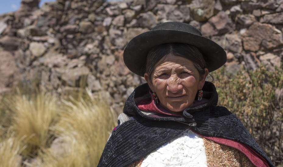 Hilda Machuca vor ihrem ehemaligen Elternhaus