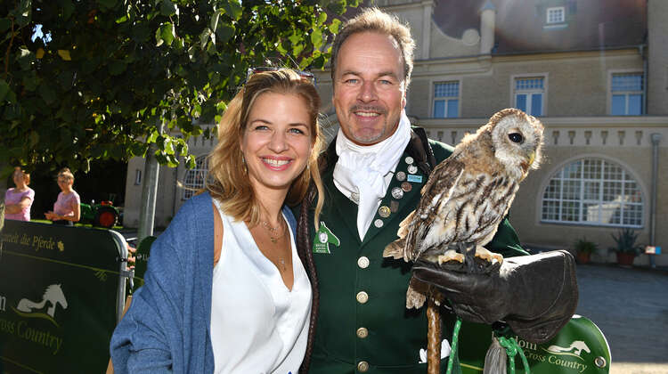 Susan Sideropolous zusammen mit Till Demtrøder bei Usedom Cross Country 2018.