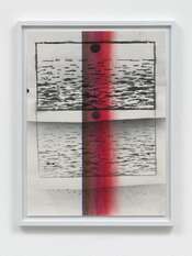 Pastell, Sprühfarbe auf Papier von Nick Mauss: Ohne Titel, 2008