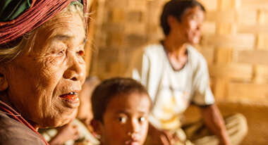 Eine Bauernfamilie in Myanmar