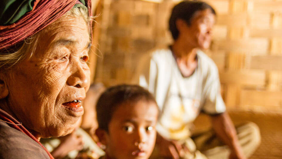 Eine Bauernfamilie in Myanmar